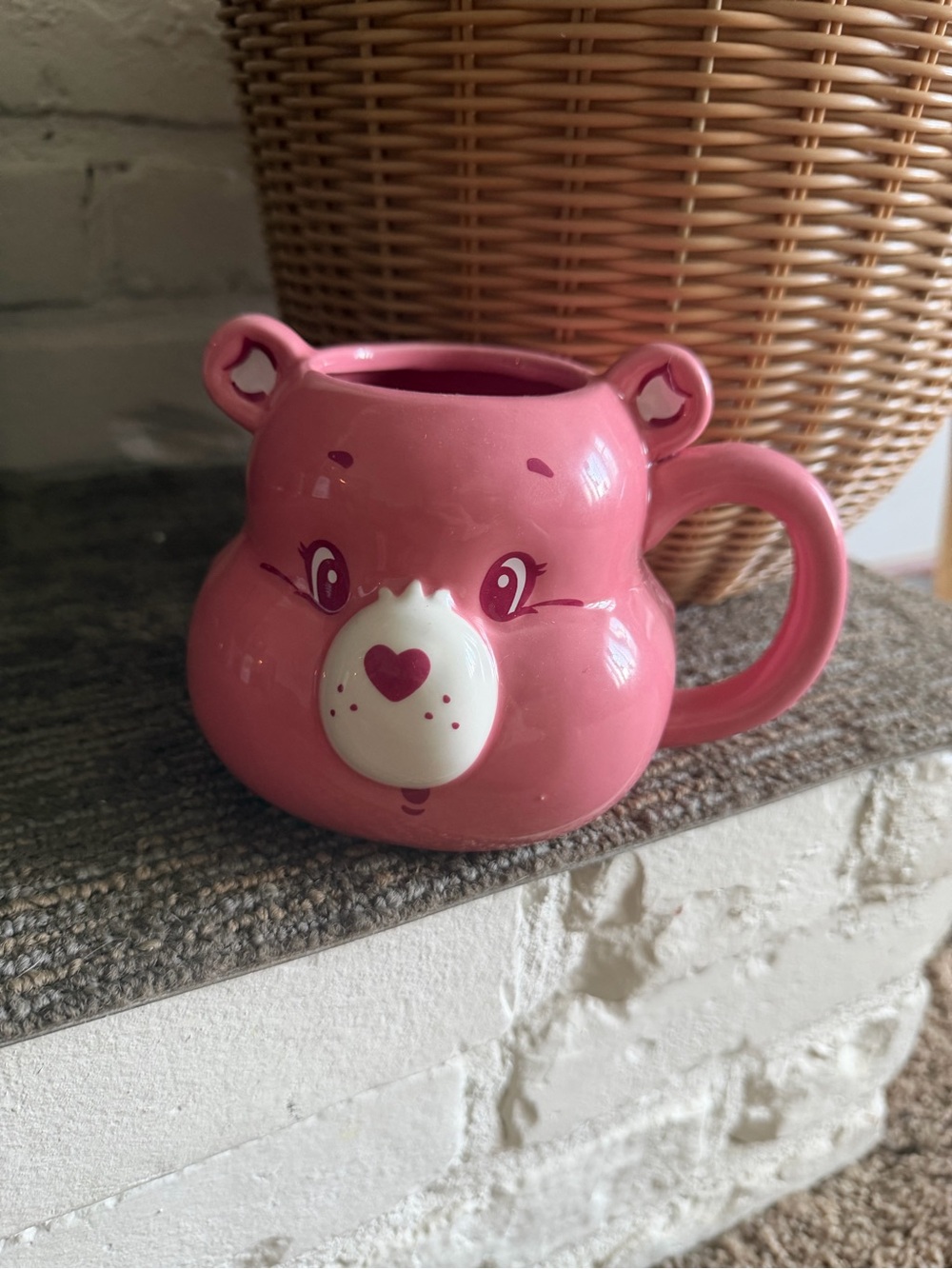 Care Bears Pink Bear Face Ceramic Mug